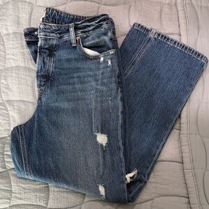 Classic Blue Distressed Women's Jeans